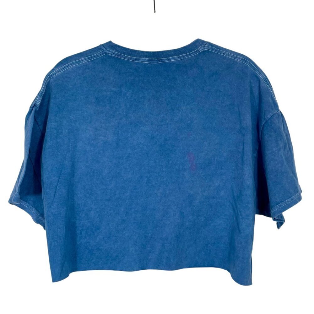 NWOT Ford Bronco Graphic Crop Top Blue Vintage-Style Tee Oversized Fit XL - Picture 3 of 9